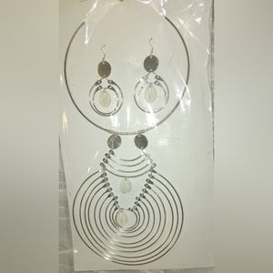 African style   matching necklace and earrings set